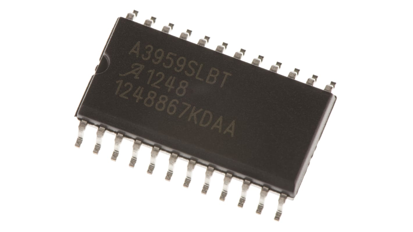 Controlador de motor, A3959SLBTR-T, 3A SOIC W DC con escobillas Puente completo