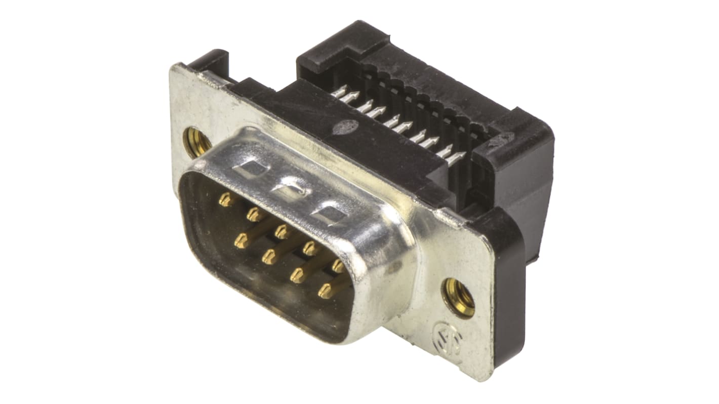 Conector D-sub TE Connectivity, Serie Amplimite HDF-20, paso 2.76mm, Ángulo de 90° , Montaje de Cable, Macho,