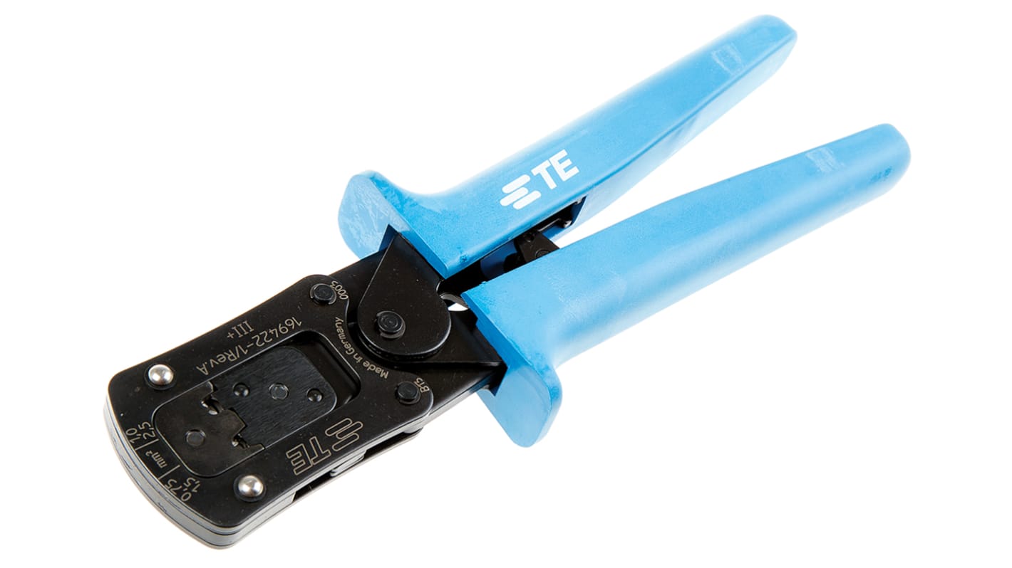 TE Connectivity Mini CERTI-LOK Hand Ratcheting Crimp Tool for Multimate Type III+ Contacts, 0.75 → 3.8mm² Wire