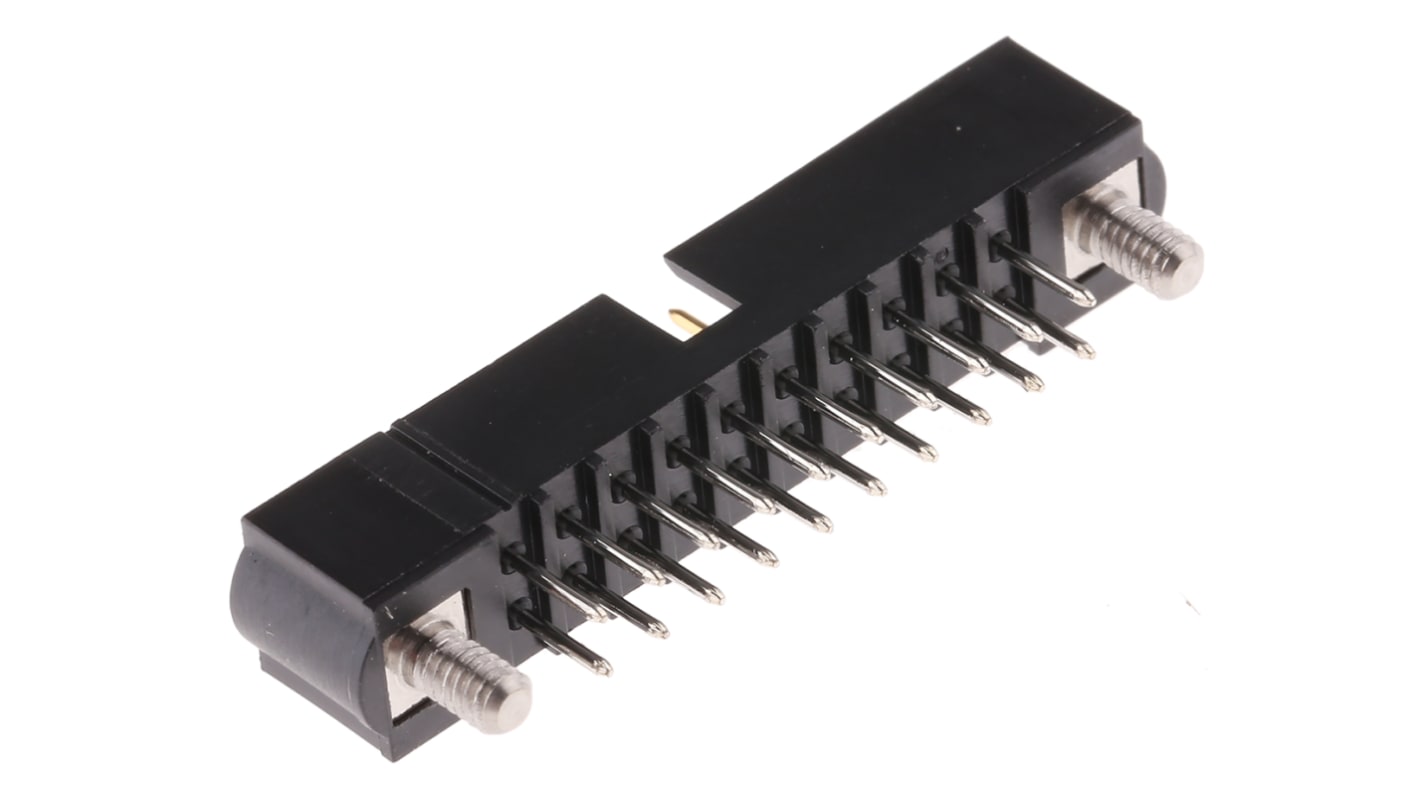 Conector macho para PCB HARWIN serie Datamate J-Tek de 20 vías, 2 filas, paso 2.0mm, para soldar, Montaje en orificio