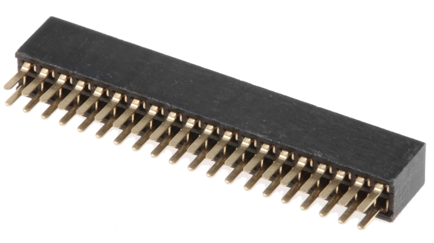 Presa PCB HARWIN, 40 vie, 2 file, passo 1.27mm, Montaggio con foro passante