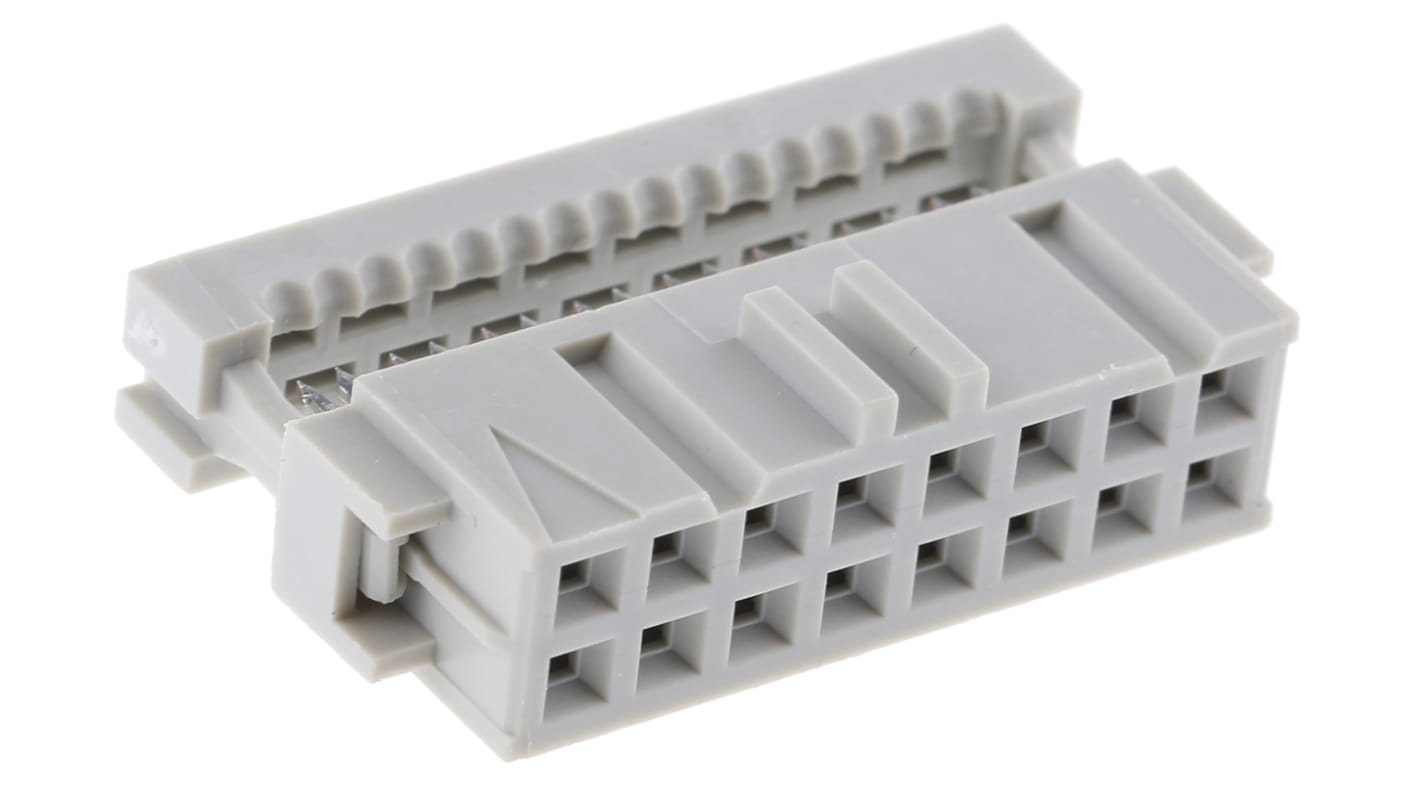 TE Connectivity 16-Way IDC Connector Socket for Cable Mount, 2-Row