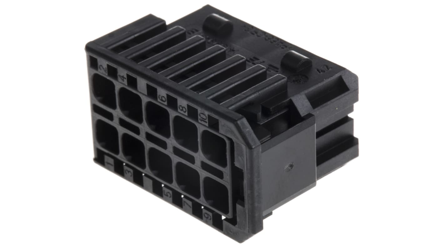 TE Connectivity AMP MCP 2.8  Automotive, Kfz-Steckverbinder, Buchse, Raster 5.5mm, 10-polig / 2-reihig