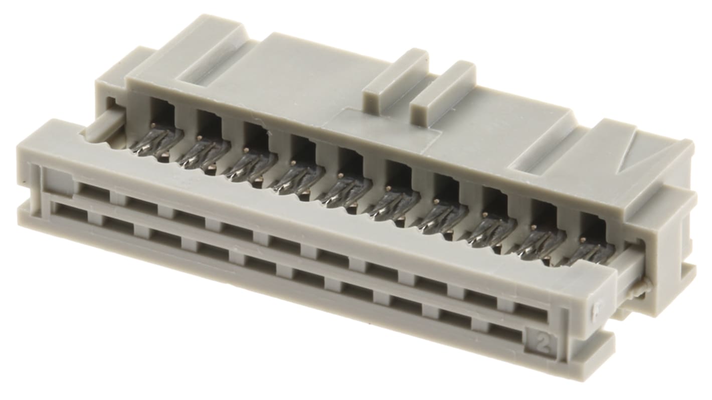 TE Connectivity 20-Way IDC Connector Socket for Cable Mount, 2-Row