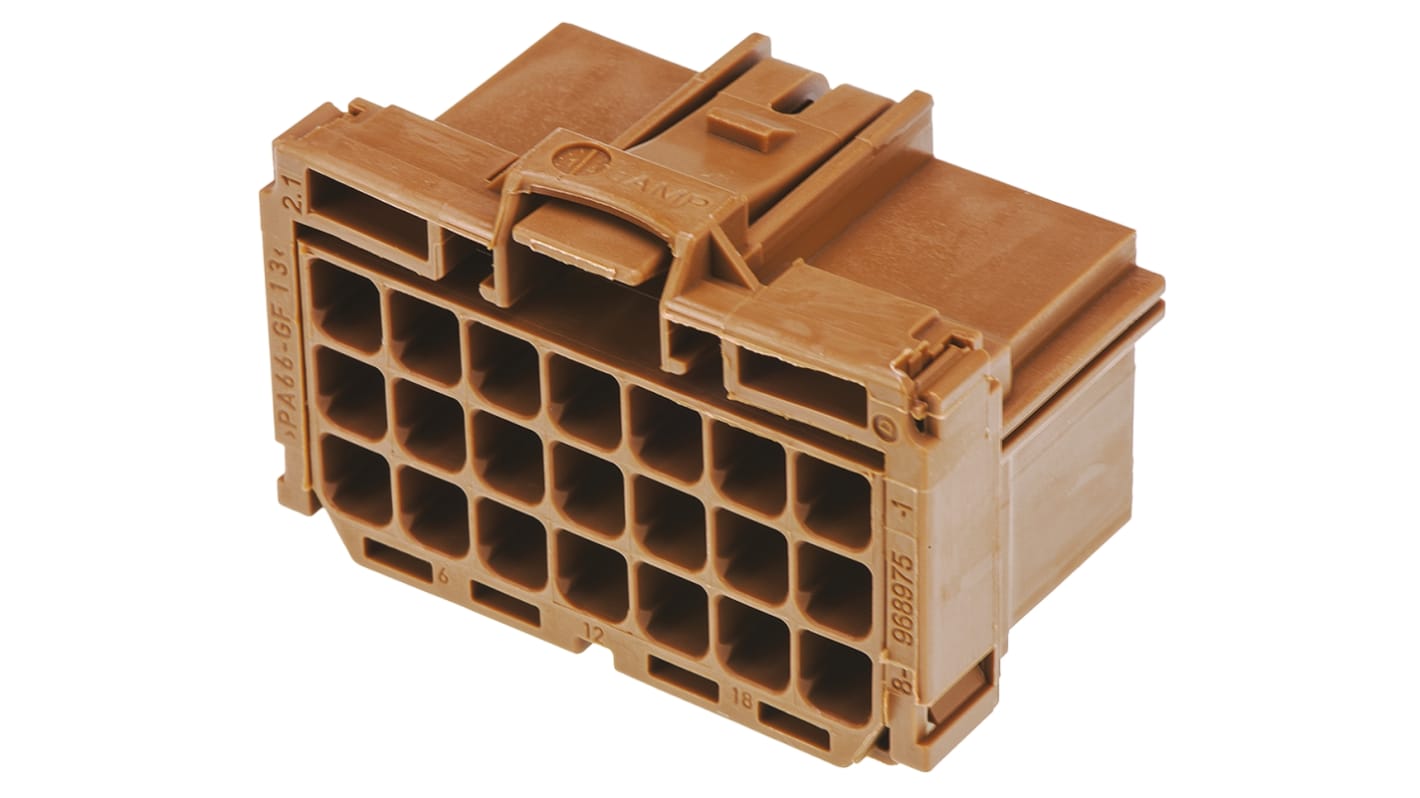 TE Connectivity AMP MCP 2.8  Automotive, Kfz-Steckverbinder, Buchse, Raster 5.5mm, 21-polig / 3-reihig