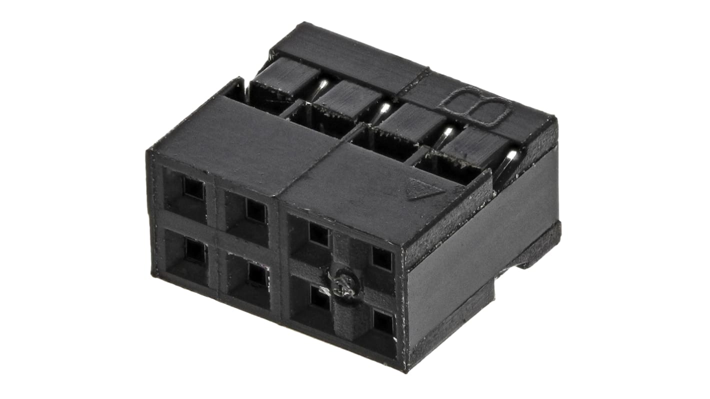 Carcasa de conector HARWIN M22-3020400, Serie M22-30, paso: 2mm, 8 contactos, 2 filas, Recto, Hembra