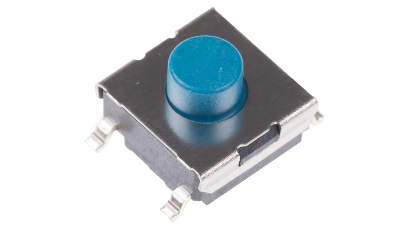 Omron IP00 Tactile Switch, SPST 50 mA @ 24 V dc 1.7mm Through Hole