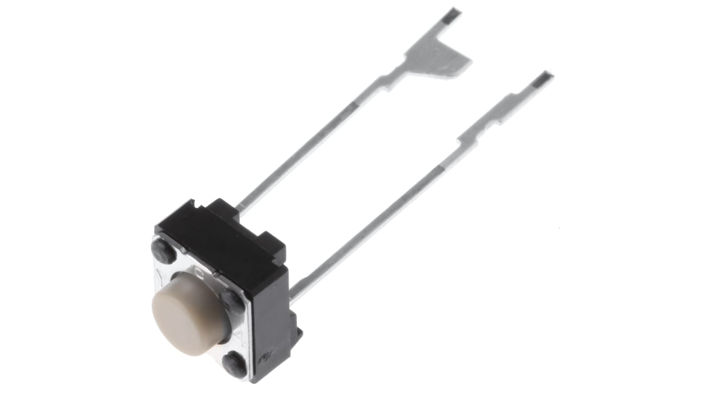 Omron Plunger Tactile Switch, SPST 50 mA @ 24 V dc 1.6mm Through Hole