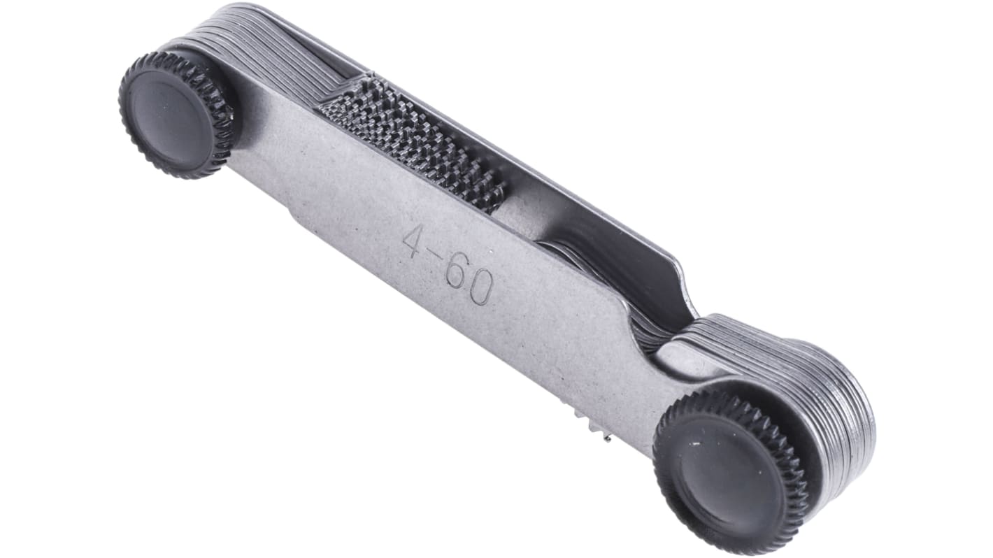 RS PRO, 27 Blades Thread Pitch Gauge, Imperial thread type RS