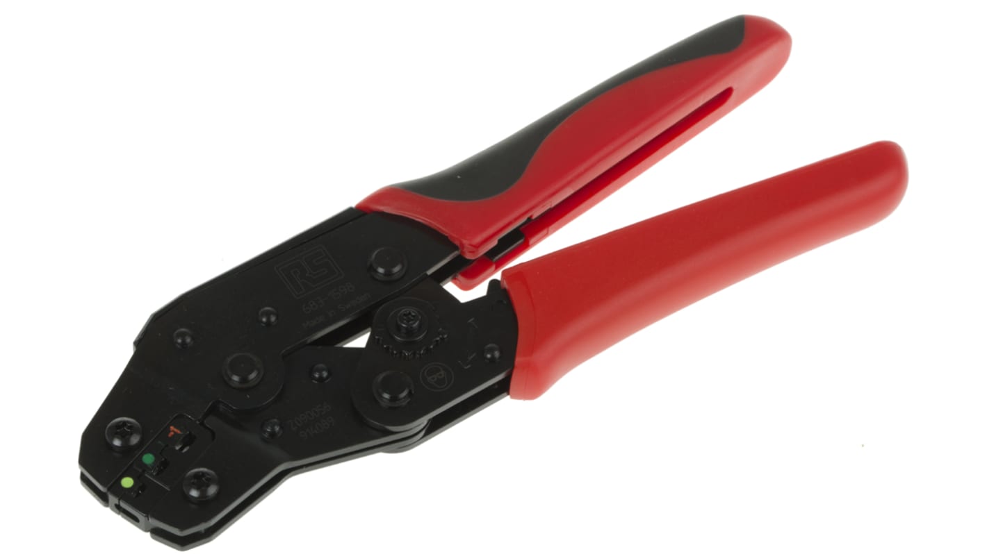 RS PRO Hand Ratcheting Crimp Tool for Insulated Spade Connectors