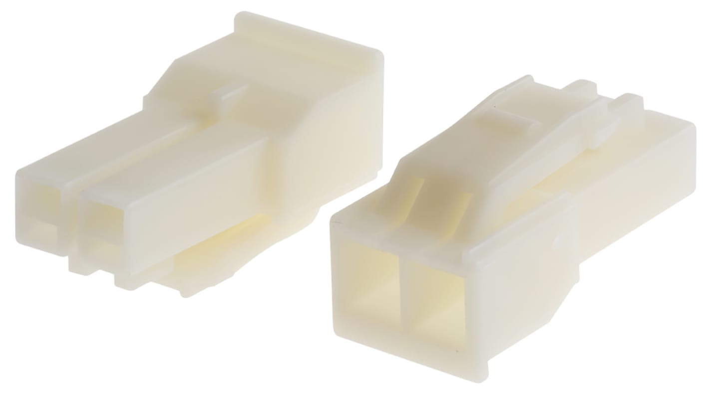 TE Connectivity, AMP Universal Power Male PCB Connector Housing, 3.96mm Pitch, 2 Way, 1 Row