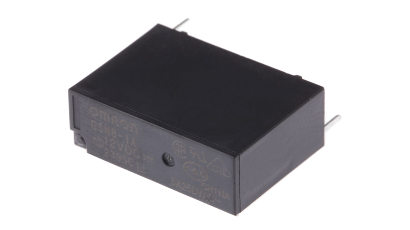 Omron PCB Mount Power Relay, 12V dc Coil, 3A Switching Current, SPST