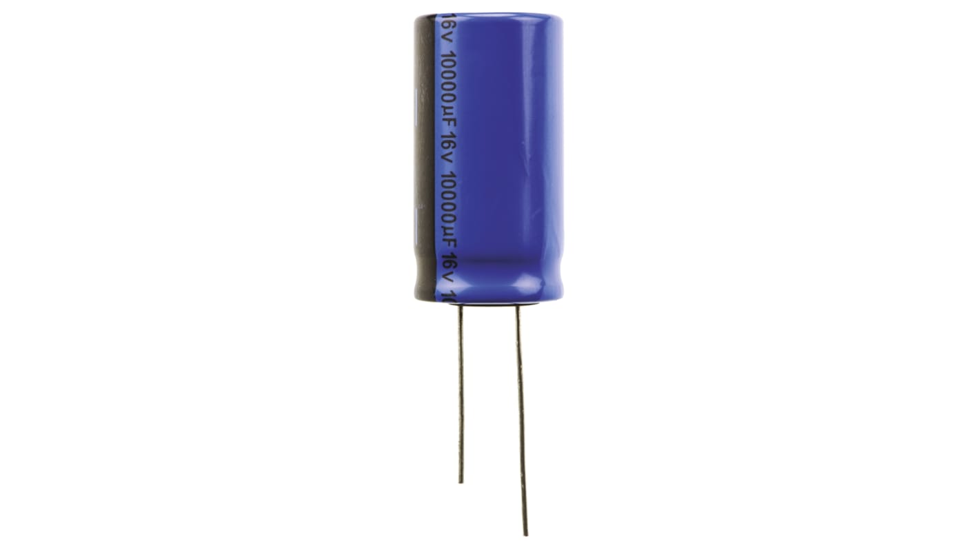 Vishay 10000μF Aluminium Electrolytic Capacitor 16V dc, Radial, Through Hole - MAL203855103E3