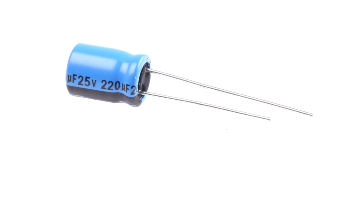 Vishay 220μF Electrolytic Capacitor 25V dc, Through Hole - MAL203856221E3