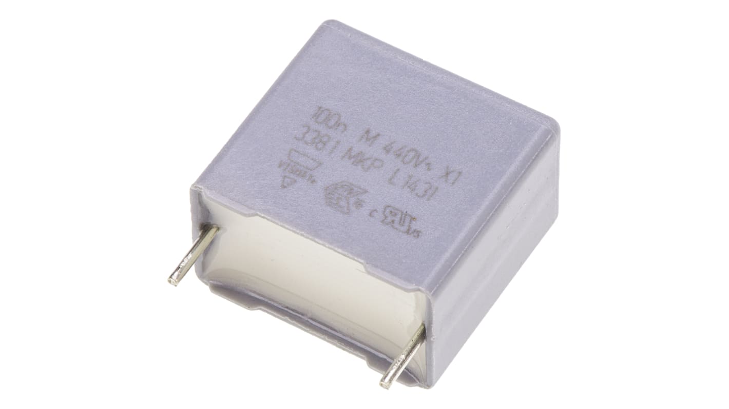 Kondensator foliowy 100nF 440V ac Vishay Polipropylenowe rozstaw: 15mm THT ±20%