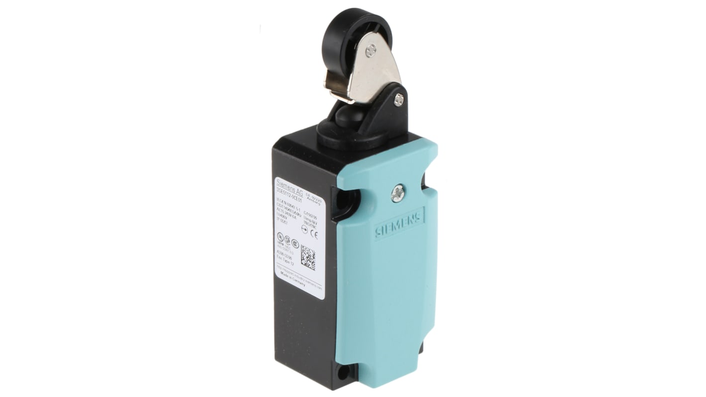 Siemens 3SE5 Series Roller Lever Limit Switch, NO/NC, IP66, IP67, Metal Housing, 400V ac Max, 24 V 6A Max