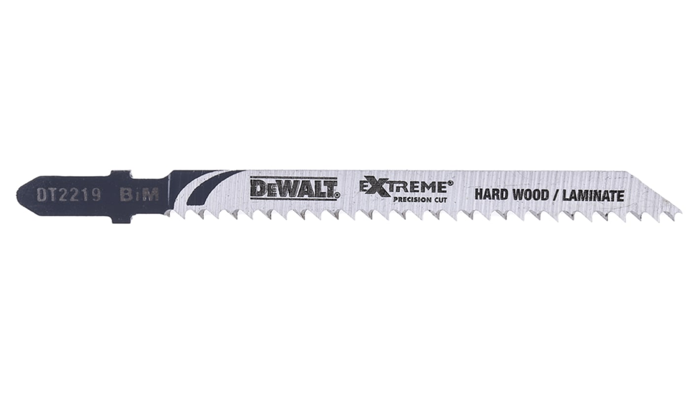 DT2219QZ DeWALT, 10 Teeth Per Inch 75mm Cutting Length Jigsaw Blade, Pack of 3 RS