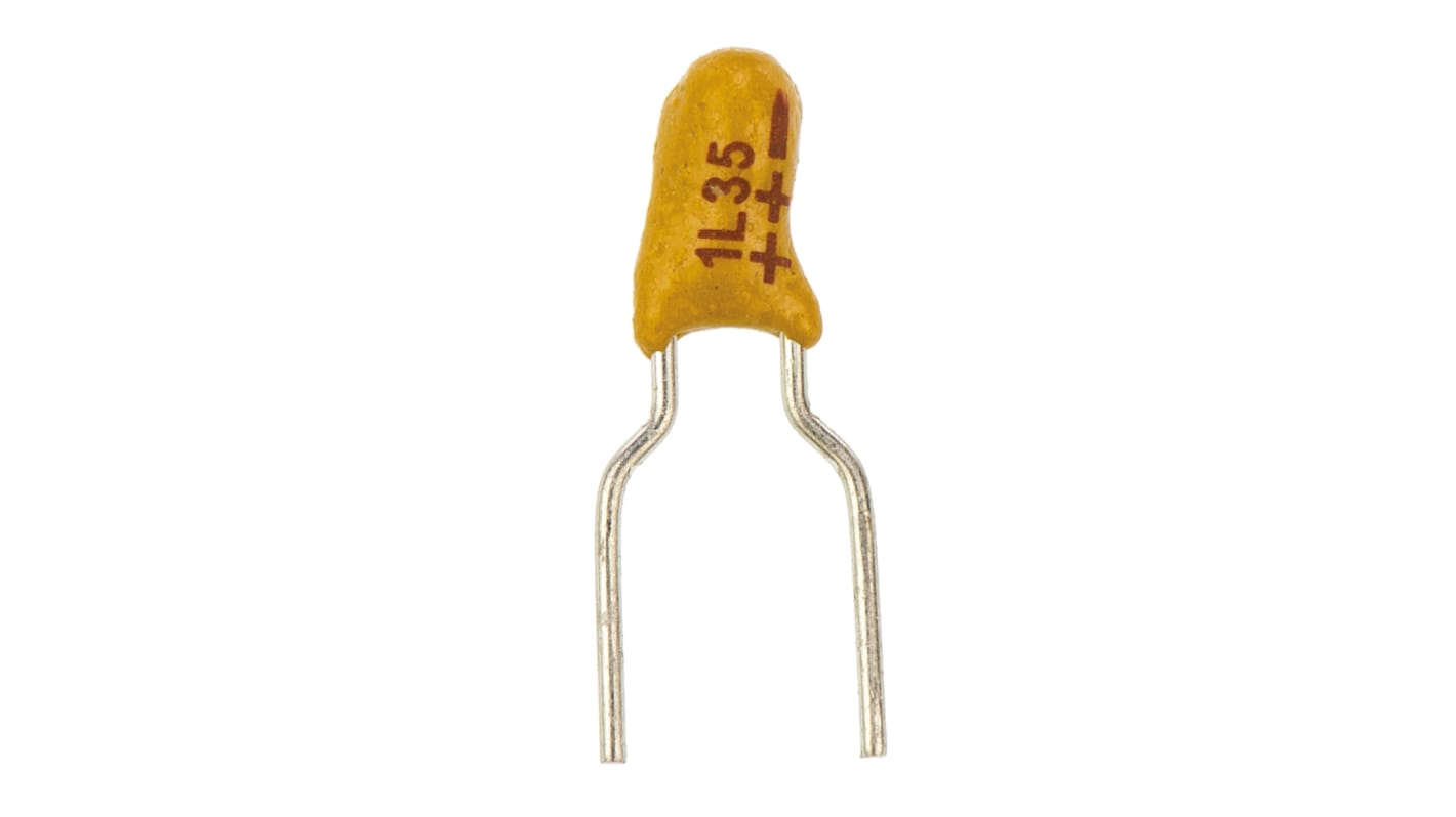 Vishay 1μF MnO2 Tantalum Capacitor 35V dc, 489D Series