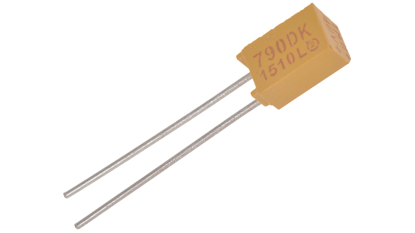 Vishay 790D  Kondensator, MnO2, 1μF, 40V dc THT, 2.54mm, ±10%, +125°C