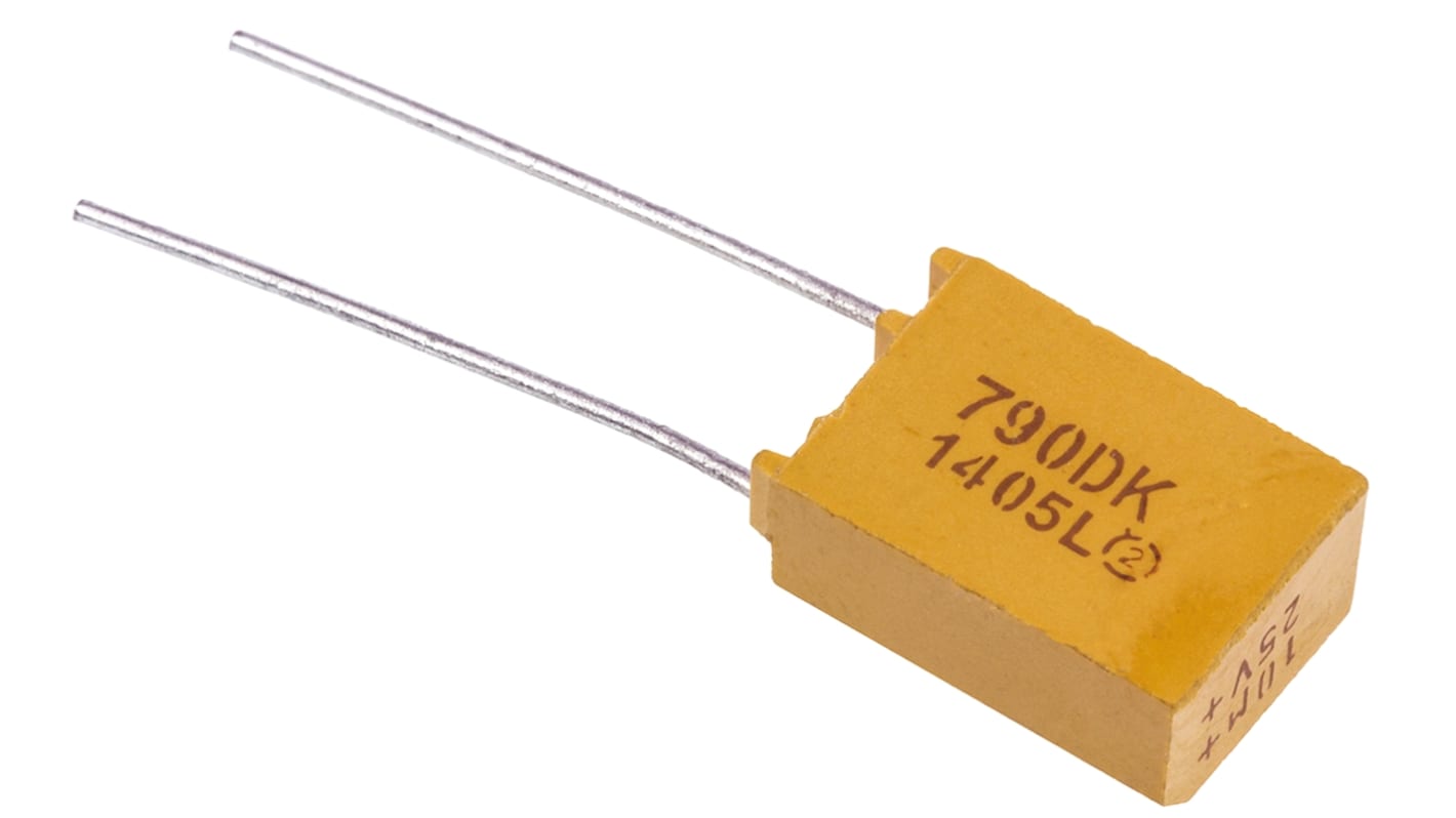 Vishay 10μF MnO2 Tantalum Capacitor 25V dc, 790D Series