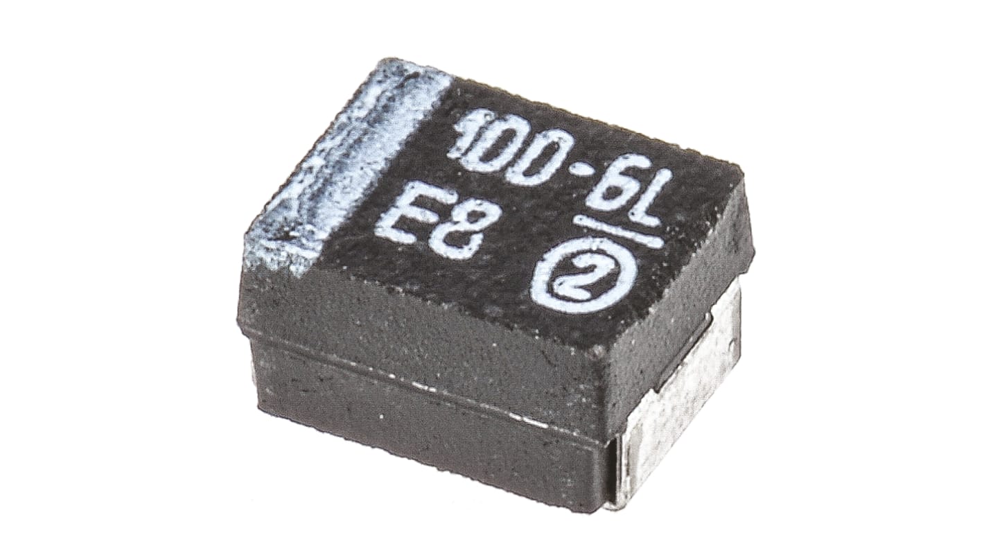 Vishay TR3  Kondensator, MnO2, 100μF, 6.3V dc SMD, ±10%, Gehäuse 3528-21, +125°C