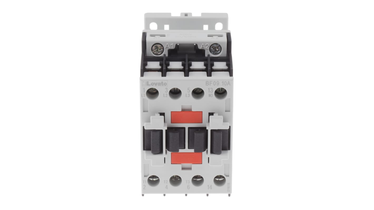 BF0910A400 | Lovato Orange BF Contactor, 400 V ac Coil, 3-Pole, 9 A, 4 ...