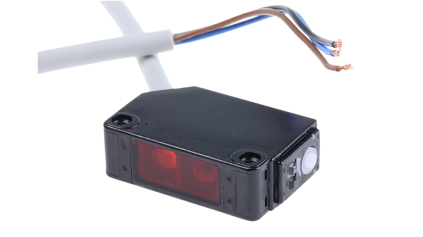 Telemecanique Sensors Diffuse Photoelectric Sensor, Block Sensor, 1 m Detection Range