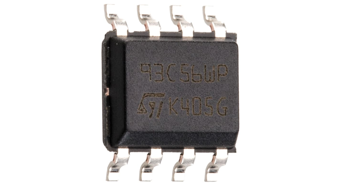 AEC-Q100 Memoria EEPROM serie M93C56-WMN6TP STMicroelectronics, 2kbit, 128256 x, 8bit, Serie microcable, 200ns, 2,5