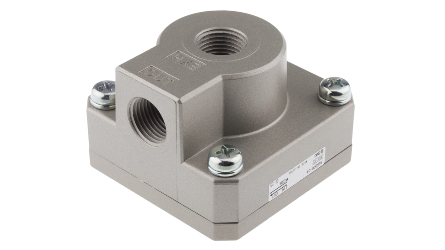 AQ500004 SMC Quick Exhaust Valve, Rc 1/2 Female x 1 MPa, Threaded RS