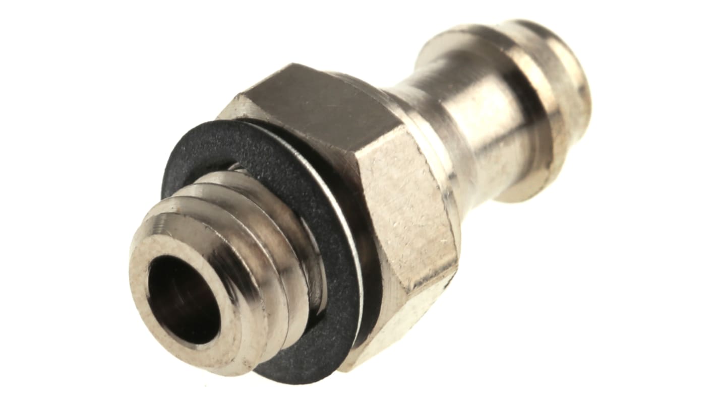 SMC M Series Straight Threaded Adaptor, M5 Male to Push In 5 mm, Threaded-to-Tube Connection Style