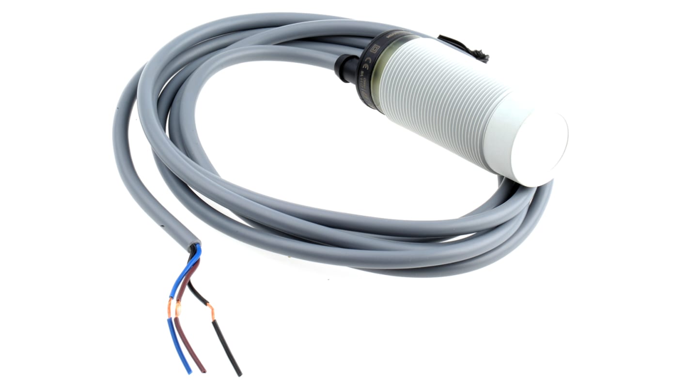 Telemecanique Sensors Capacitive Barrel-Style Proximity Sensor, M30 x 1.5, 15 mm Detection, NPN Output, 10 → 30