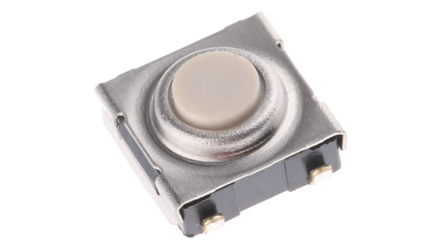 Plunger Tactile Switch, SPST 50 mA @ 24 V dc 0.5mm Through Hole