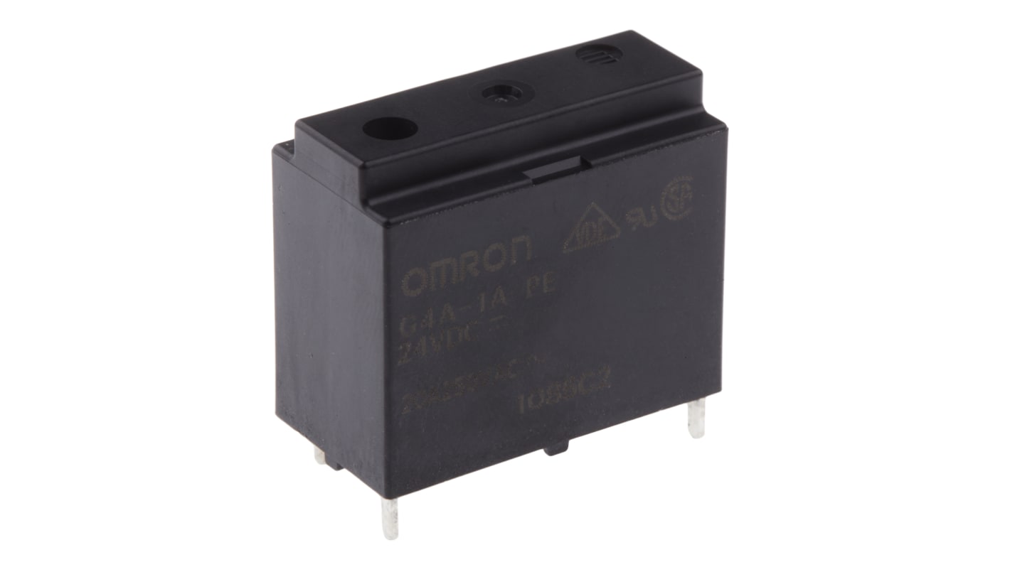 G4A1APE DC24 Omron PCB Mount Power Relay, 24V dc Coil, 20A