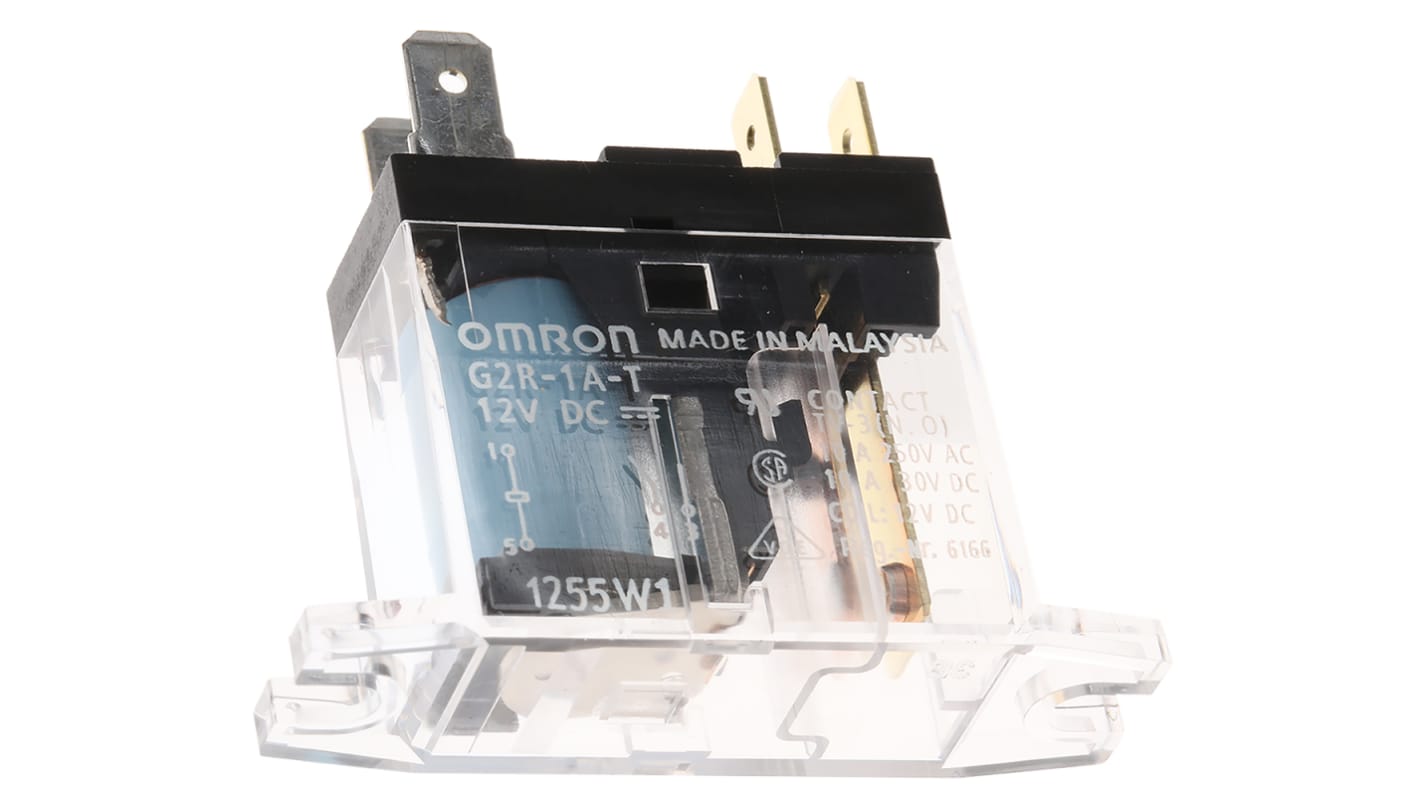 Omron Panel Mount Power Relay, 12V dc Coil, 10A Switching Current, SPST