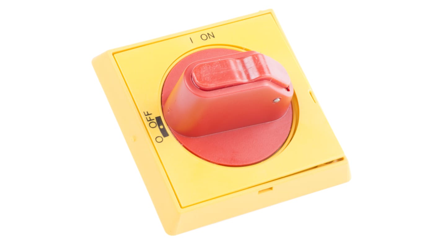 Manopola rotante ABB OHYS2RJ 1SCA105323R1001, Rosso/Giallo, 43.5mm, IP65, per Serie OT