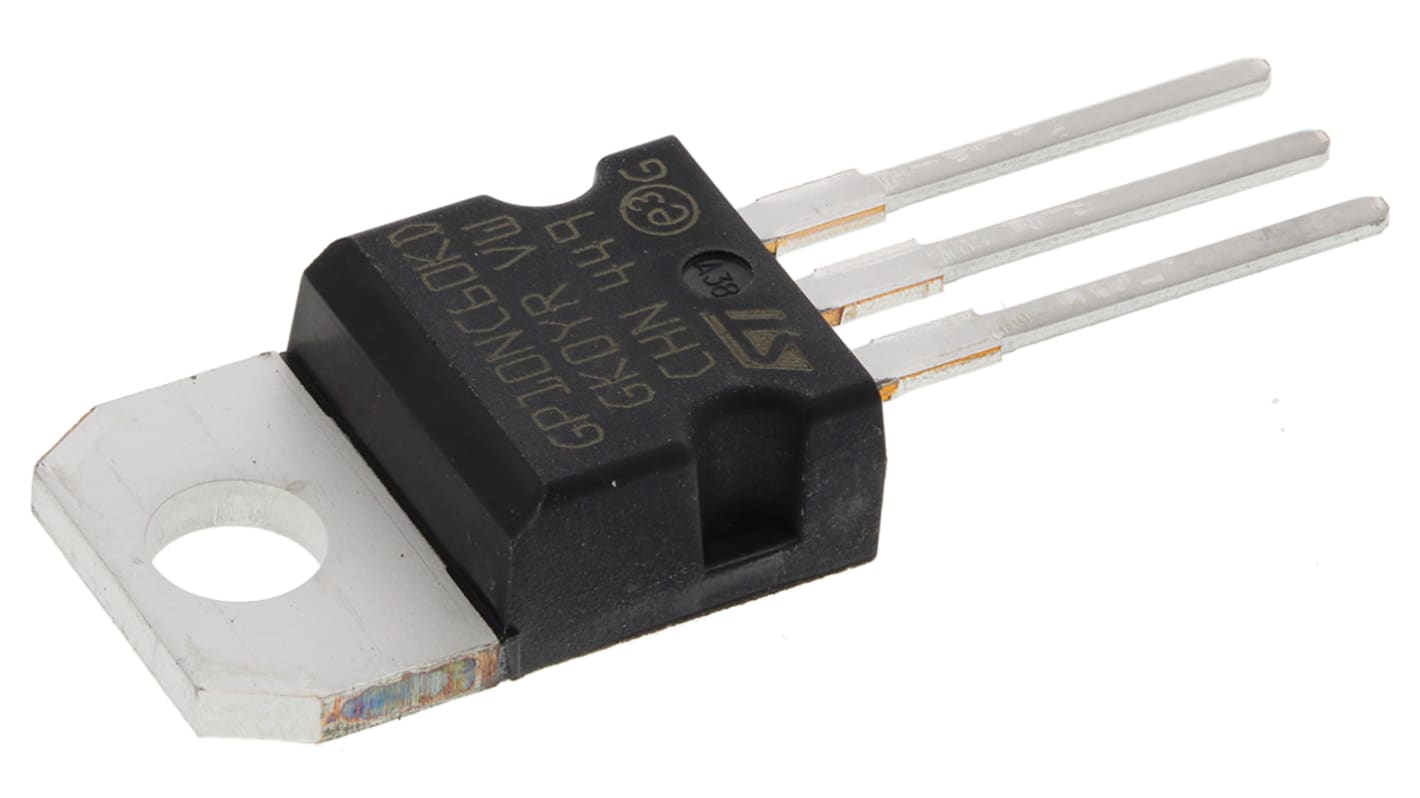 STMicroelectronics STGP10NC60KD IGBT, 20 A 600 V, 3-Pin TO-220, Through Hole