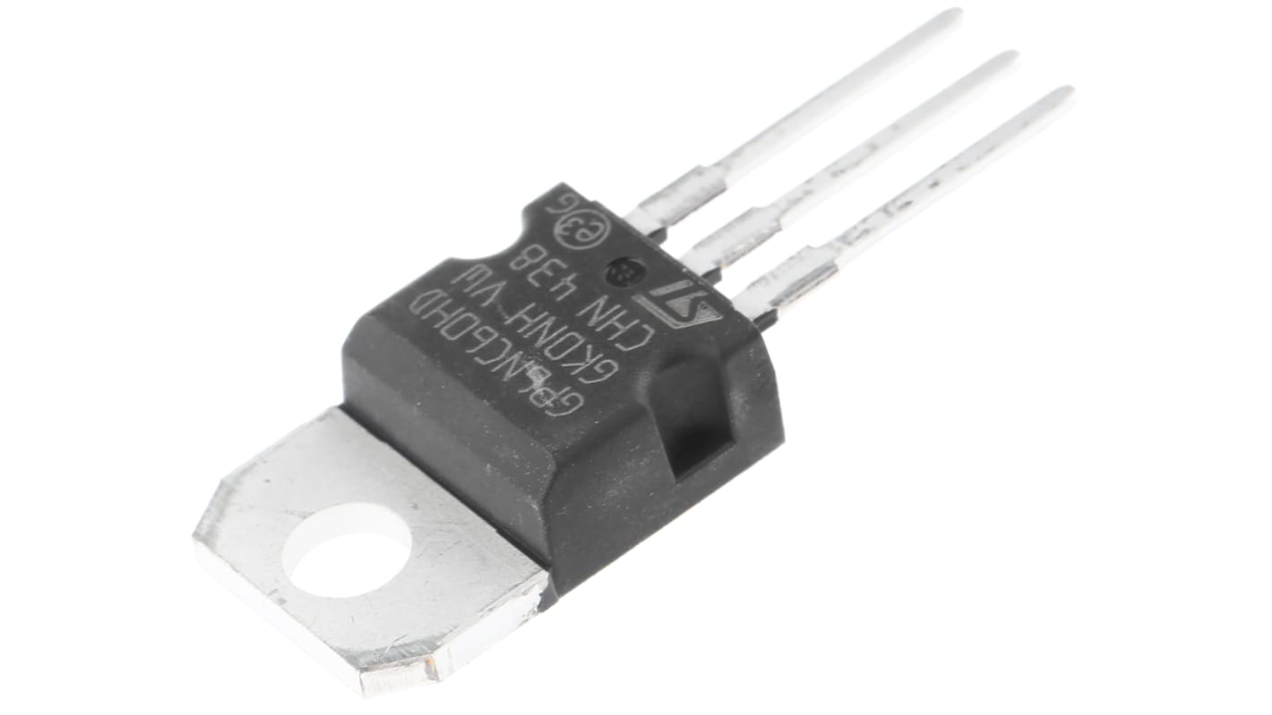 STMicroelectronics Nチャンネル IGBT 600 V 15 A, 3-Pin TO-220 シングル