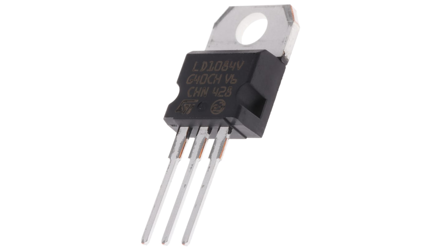 STMicroelectronics LD1084V, LDO Regulator, 5A Adjustable, ±1% 3-Pin, TO-220