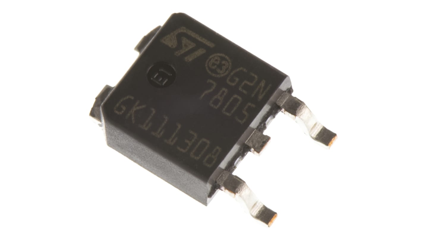 STMicroelectronics 電圧レギュレータ リニア電圧 5 V, 3-Pin, L7805CDT-TR