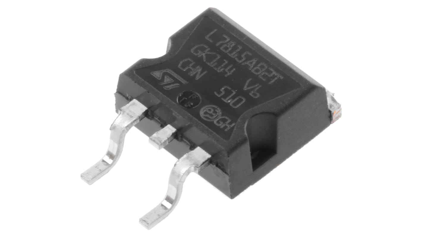 STMicroelectronics L7815ABD2T-TR, 1 Linear Voltage, Voltage Regulator 1A, 15 V 3-Pin, D2PAK