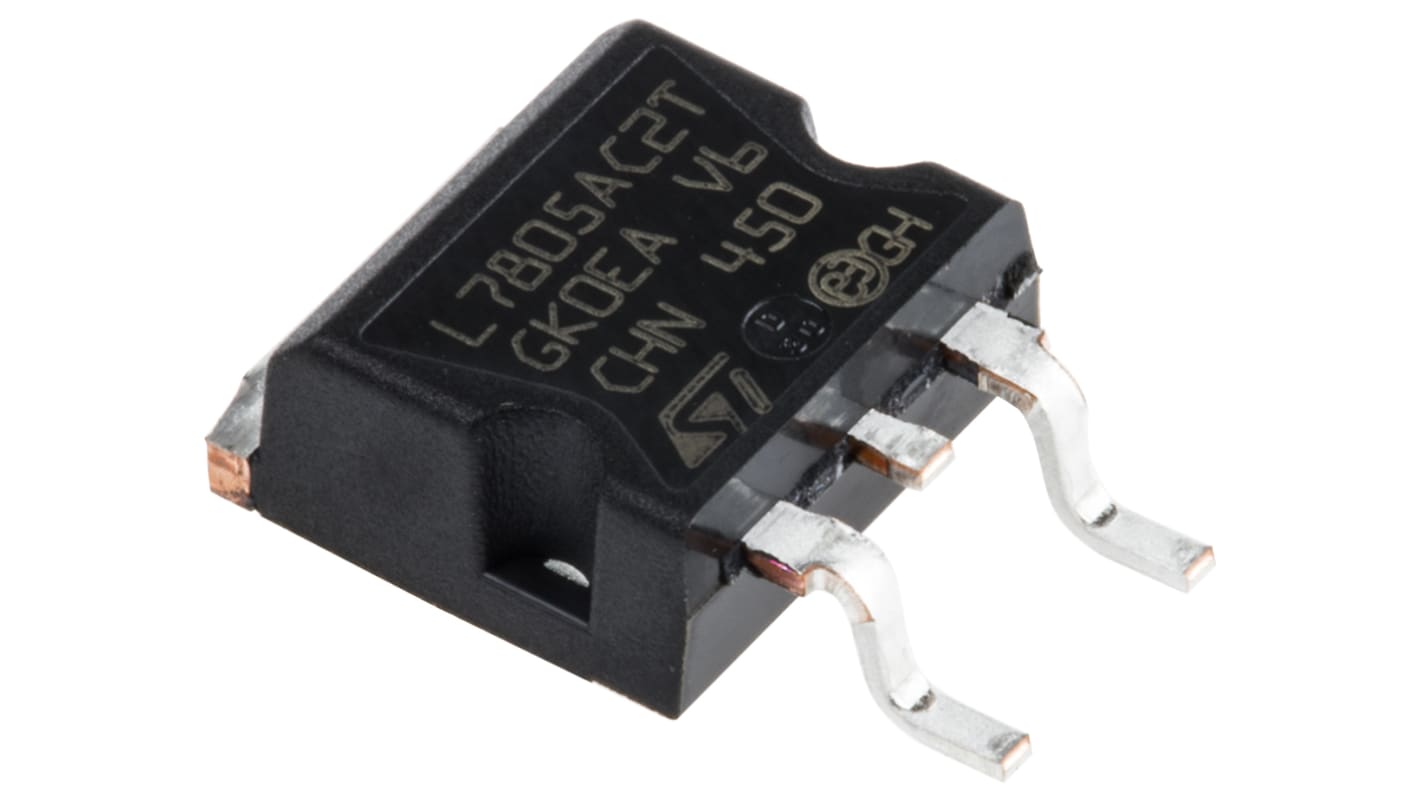 STMicroelectronics 電圧レギュレータ リニア電圧 5 V, 3-Pin, L7805ACD2T-TR