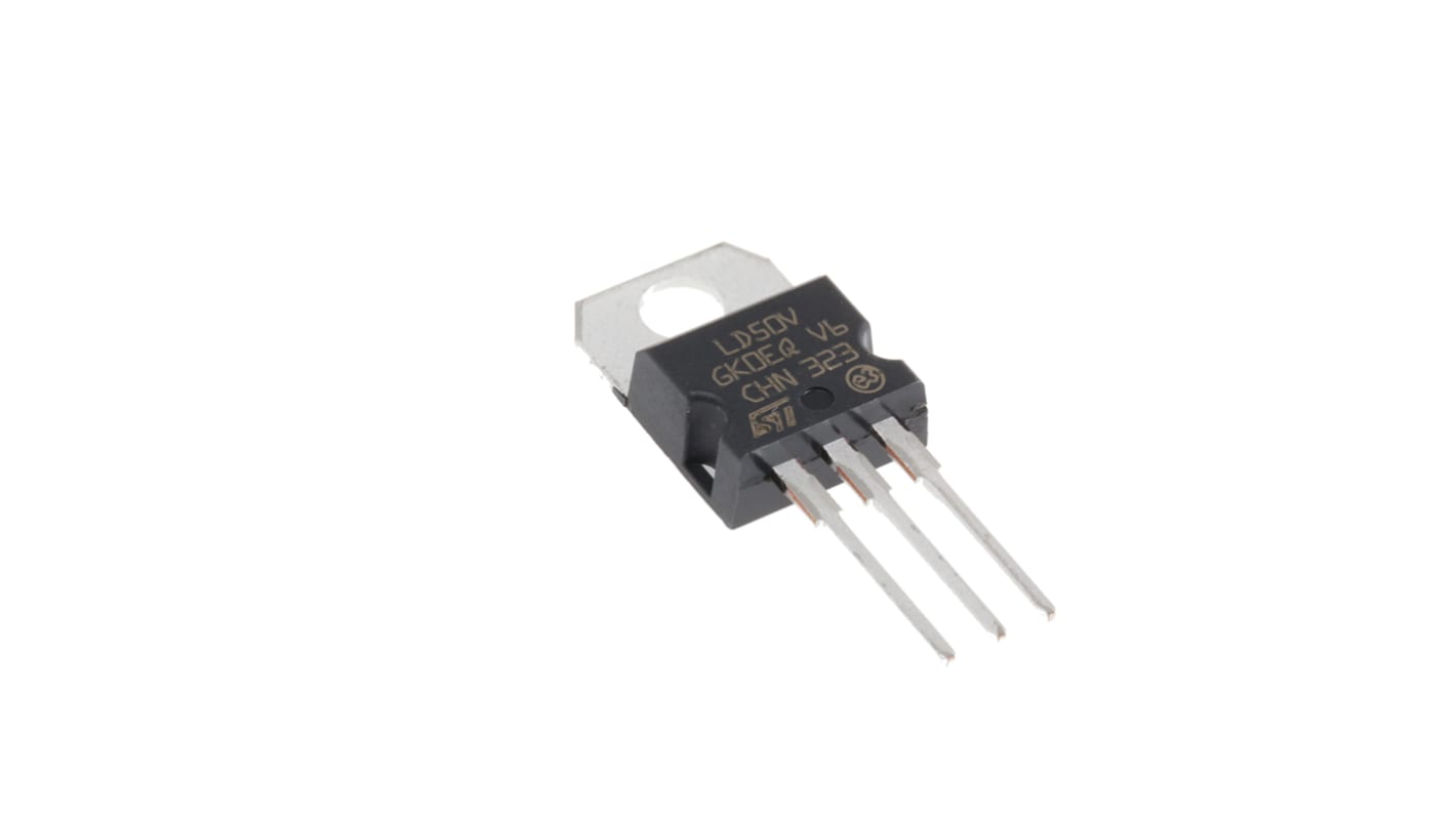 STMicroelectronics 電圧レギュレータ 低ドロップアウト電圧 5 V, 3-Pin, LD1117V50