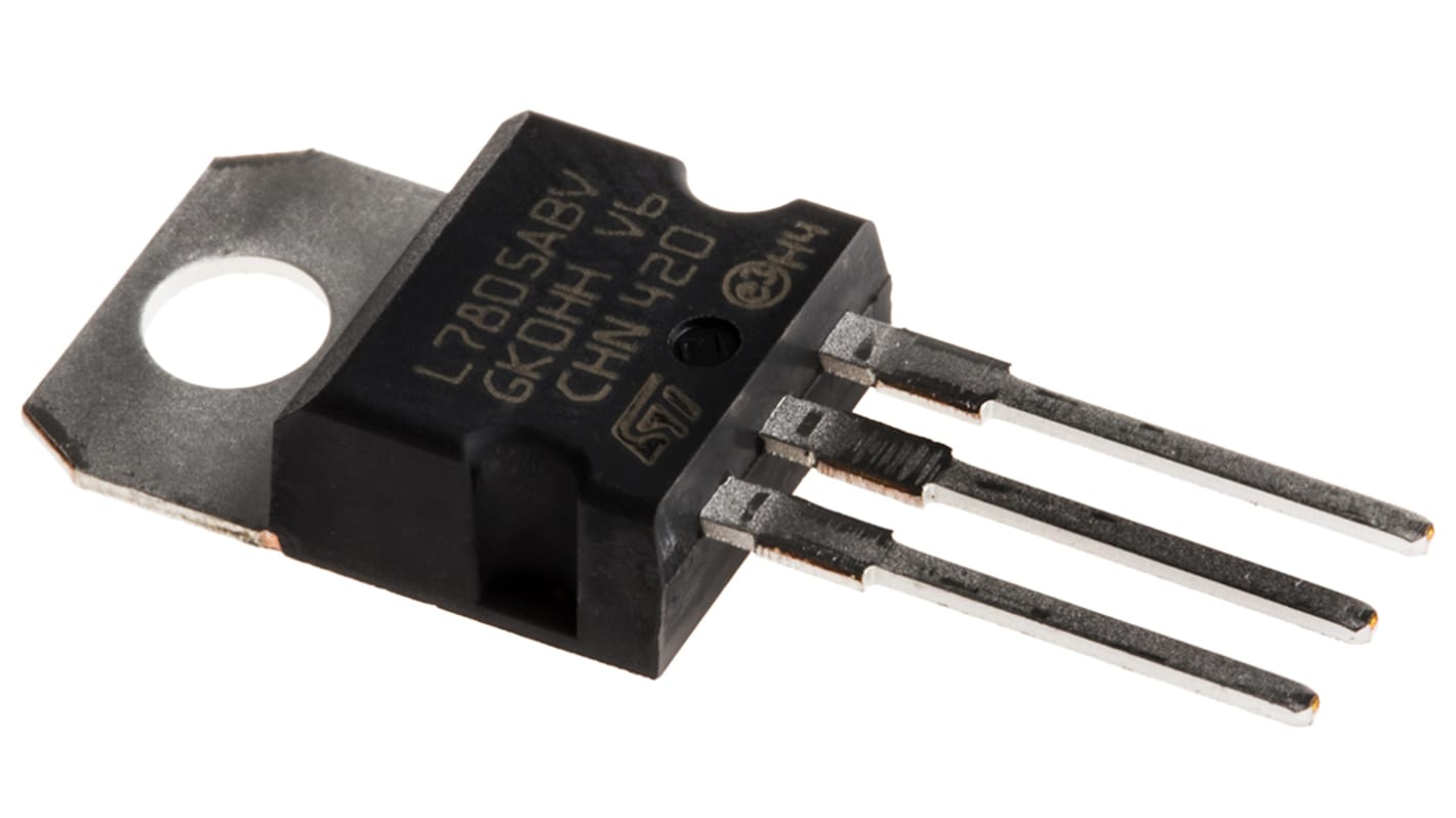 STMicroelectronics L7805ABV, 1 Linear Voltage, Voltage Regulator 1A, 5 V 3-Pin, TO-220