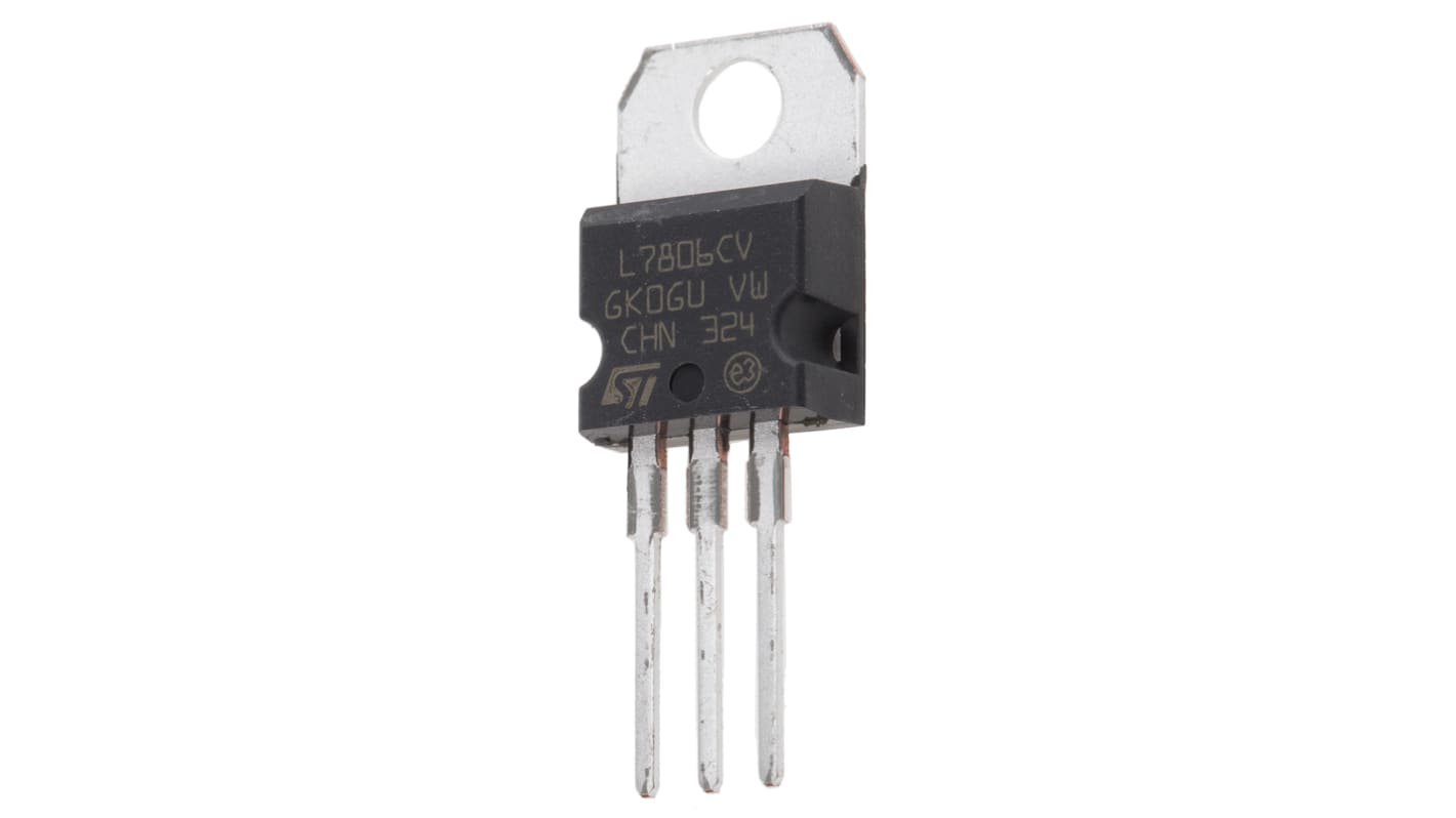 STMicroelectronics L7806CV, 1 Linear Voltage, Voltage Regulator 1.5A, 6 V 3-Pin, TO-220