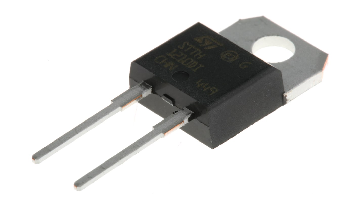 STMicroelectronics 1000V 12A, Rectifier Diode, 2-Pin TO-220F STTH1210DI
