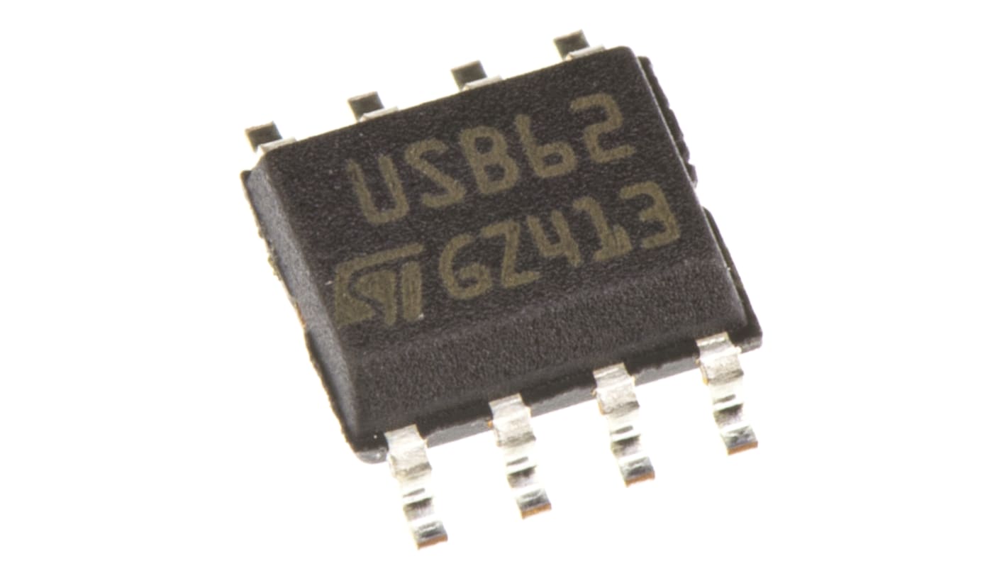 STMicroelectronics USB6B1, Dual-Element Bi-Directional TVS Diode Array, 500W, 8-Pin SOIC