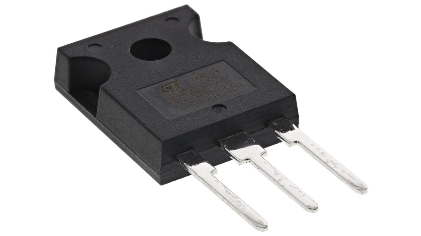 MOSFET STMicroelectronics, canale N, 700 mΩ, 13 A, TO-247, Su foro