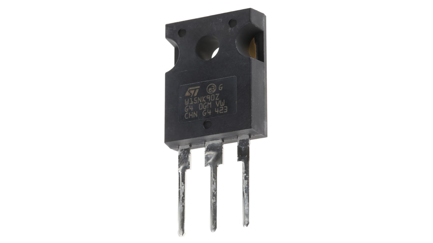 N-Channel MOSFET, 15 A, 900 V, 3-Pin TO-247 STMicroelectronics STW15NK90Z