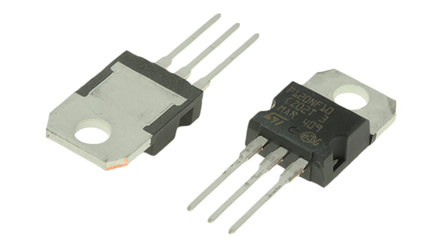 STMicroelectronics Nチャンネル MOSFET100 V 120 A スルーホール パッケージTO-220 3 ピン