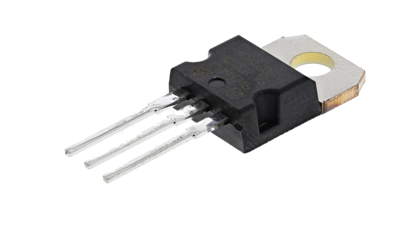 MOSFET STMicroelectronics, canale N, 1,8 Ω, 5,2 A, TO-220, Su foro